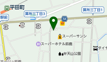 わかさ鈴鹿ハンター店の地図画像
