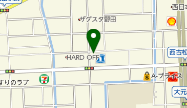 西日本相互警備保障株式会社の地図画像