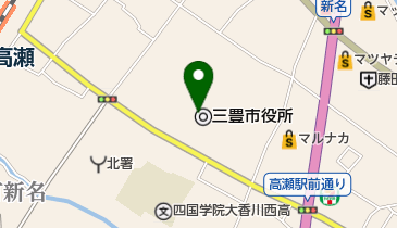 みとよ未来創造館・高瀬町公民館の地図画像