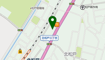 ペットの専門店コジマ松戸店の地図画像