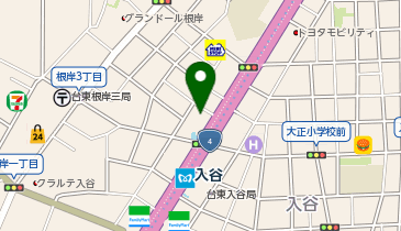 Smilehair上野入谷店の地図画像