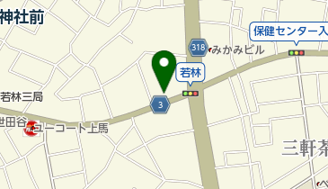 小野クリーニング若林店の地図画像