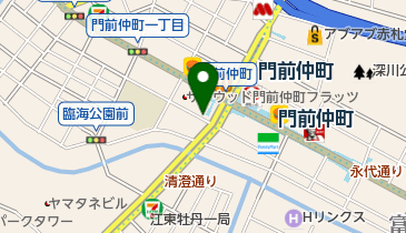 いちょう薬局門前仲町店の地図画像