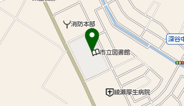 綾瀬市役所 市民活動センターあやせの地図画像