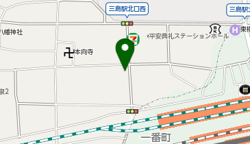 ピザーラ三島店の地図画像