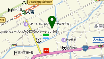 人吉シャツ販売店シャリバリの地図画像