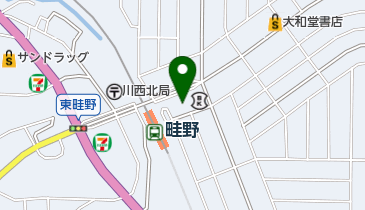 愛菜うねの店の地図画像