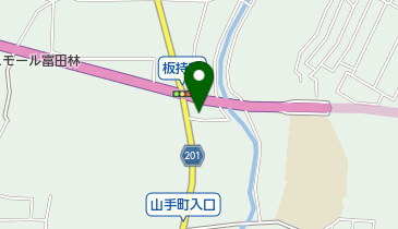 鶏笑西板持店の地図画像