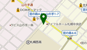 ラッキー山の手店衣料館の地図画像