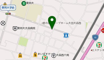 二葉学院大森教室の地図画像