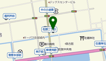 佐賀市役所 教育委員会 教育部 社会教育課 総務企画係の地図画像