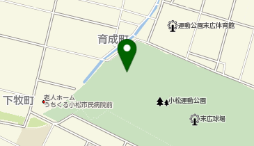 小松市まちづくり市民財団 末広野球場の地図画像