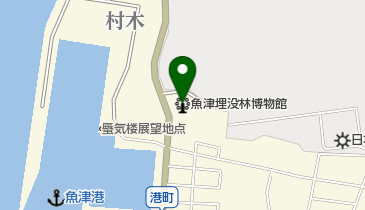 キニナル魚津埋没林博物館店の地図画像