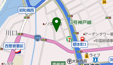 カイセイ薬局阿波座店の地図画像