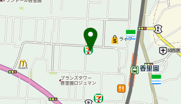 JOYFIT24香里園の地図画像