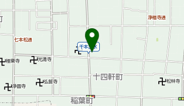 千本出水しせい治療院の地図画像