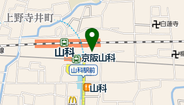 株式会社志津屋 JR山科店の地図画像