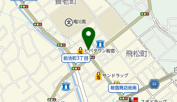 パレットプラザビバタウン板宿店の地図画像
