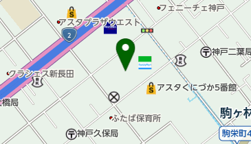 神戸常盤大学 子育て総合支援施設KITの地図画像