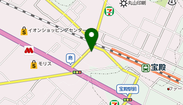 ビューティサロンPOWERFULの地図画像