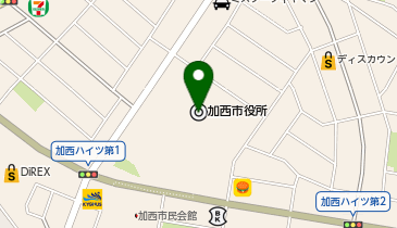 加西市基幹相談支援センターやすらぎの地図画像