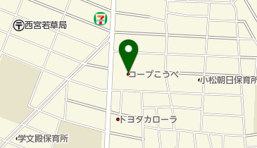 愛菜 西宮東店の地図画像