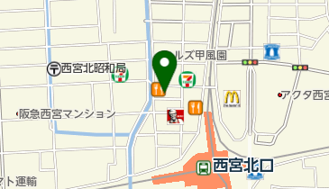 串かつかつ源の地図画像