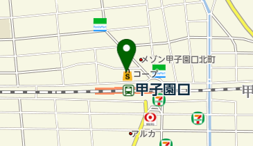 愛菜 甲子園口店の地図画像