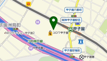 プリンセスプラスコロワ甲子園の地図画像