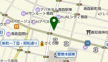 ナチュラル青森新町店の地図画像