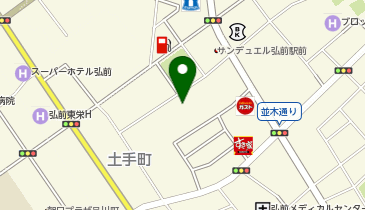 弘前市薬剤師薬局津軽の地図画像