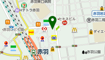 プラスアイ赤羽東口店の地図画像
