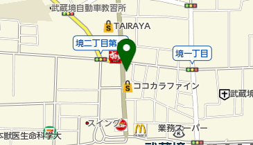 ぷらす整骨院武蔵境院の地図画像