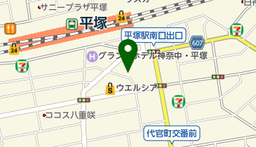 エステサロンバーテックスキーの地図画像