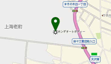 ホンダオートボディー株式会社の地図画像