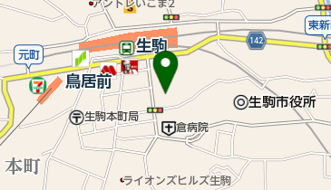 藍澤證券株式会社生駒支店の地図画像