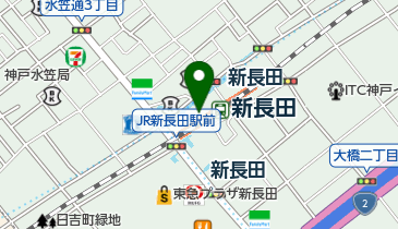 リッツクリーニングJR新長田店の地図画像