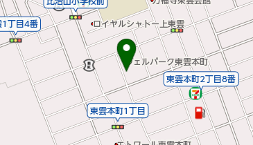 コンタクトのオプティコ東雲店の地図画像