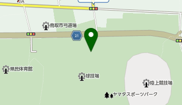 鳥取県立布勢総合運動公園の地図画像