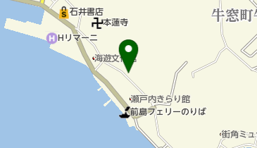 牛窓カフェの地図画像