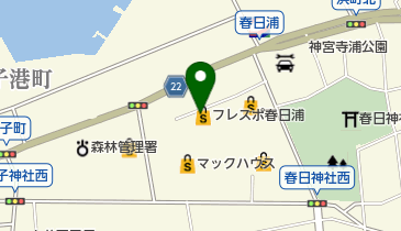 カスガウラ美容室の地図画像