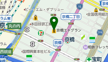 銀座マツナガエドグラン店の地図画像