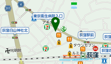 iCure鍼灸接骨院荻窪院の地図画像