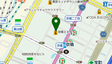 中央区観光情報センターの地図画像