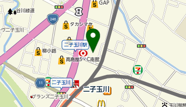 モンベル二子玉川店の地図画像