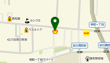 ヤマヒロ株式会社キーパー砂川店の地図画像