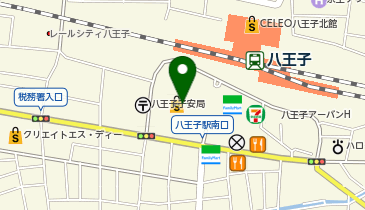 八王子市 J-COMホール八王子の地図画像