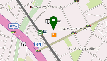 100円ショップセリアイズミヤショッピングセンター福町店の地図画像