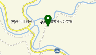 東吉野キャンプ場の地図画像