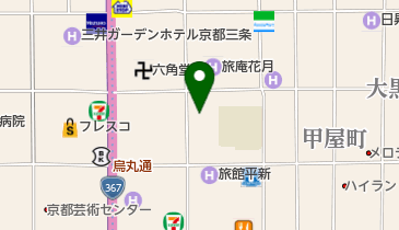 京都市 男女共同参画センター・ウィングス京都の地図画像